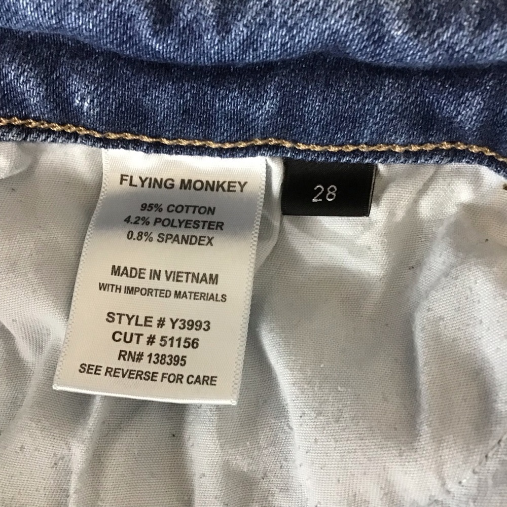 Flying Monkey Mid Rise Double Button Dark Blue An… - image 8